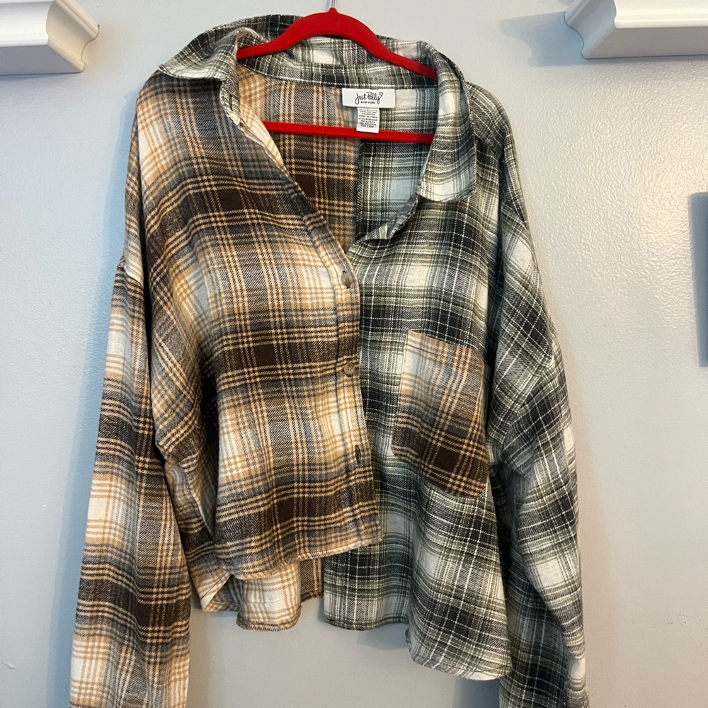 Two Tone Flannel Shirt